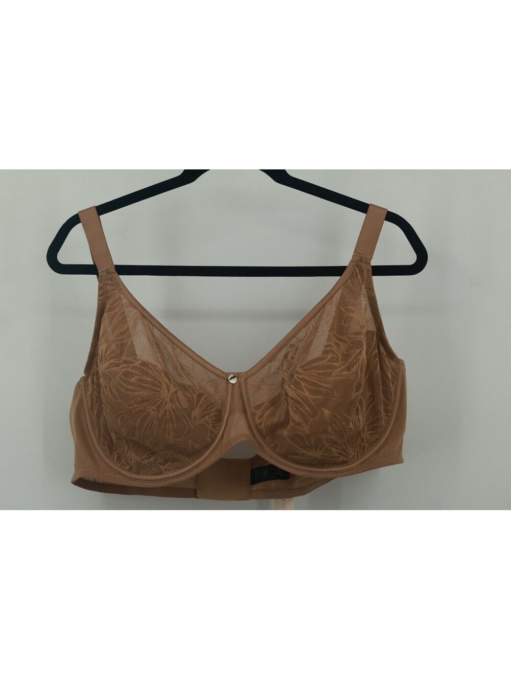 New UNDERSTANCE 48DD Iris Smooth Lace FlexWire Unpadded Full Coverage Bra Latte